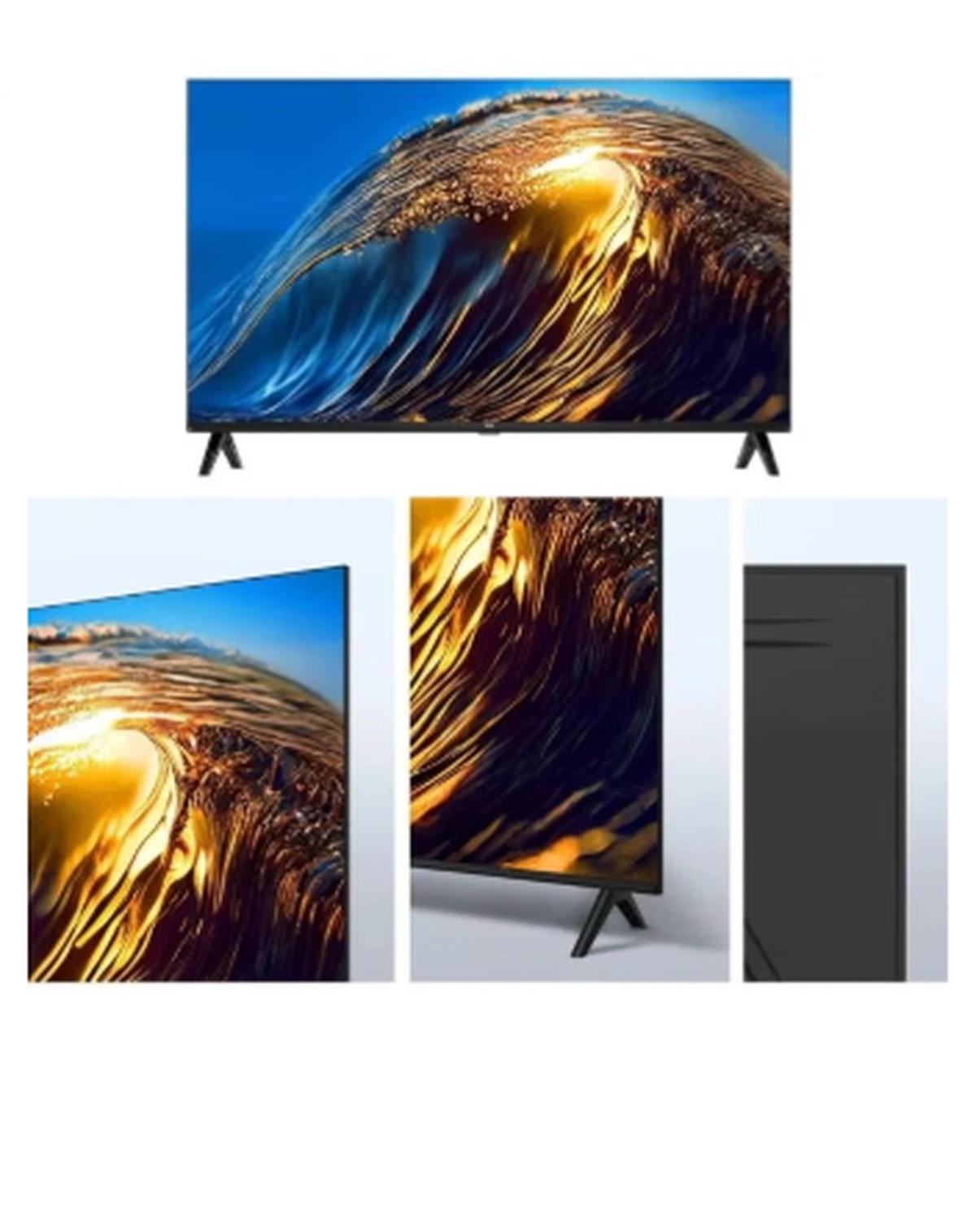 TCL 32 Inch S4500A HD Smart TV | Android Smart TV | HDR TV | T-Screen | Ai-Clarity | Dolby Audio | Metallic Bezel-less | Wifi, HDMI, USB | Multiple Viewing Modes | Ideal For Bedroom & Small Spaces - International Version 32S4500A Black-2-2