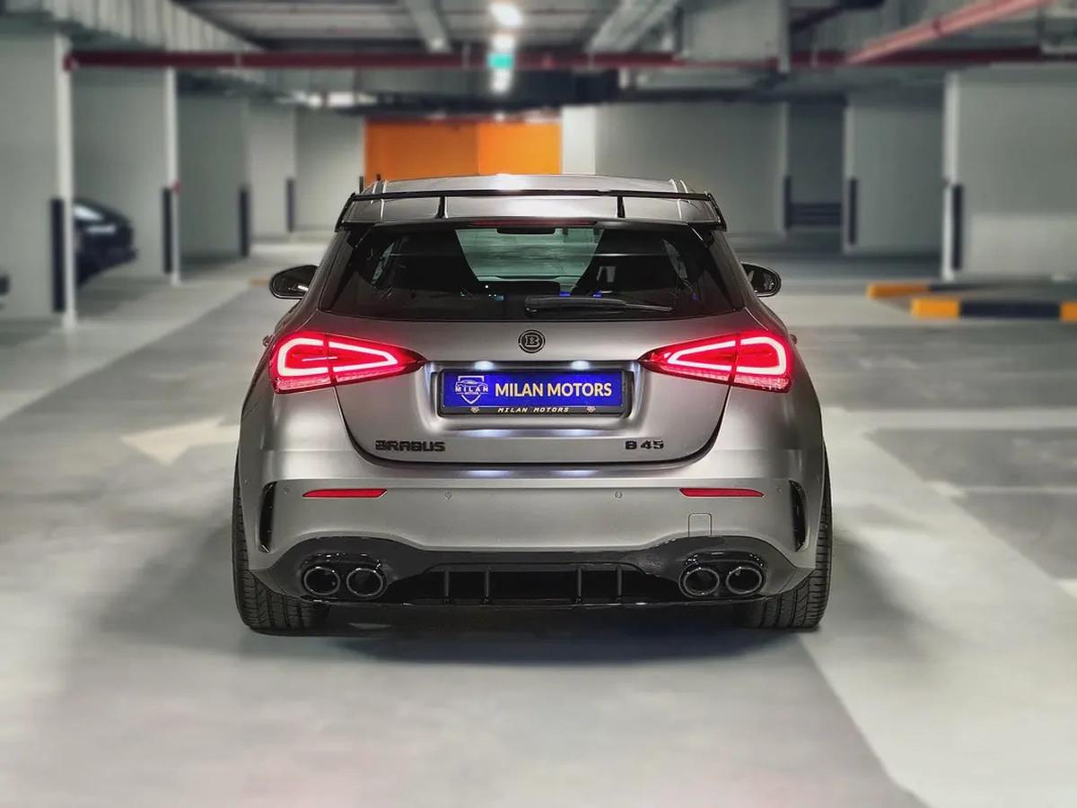 Mercedes A45 S+ 2020, GCC specification, Low Mileage, Special original color, Warranty and Service.-5-5