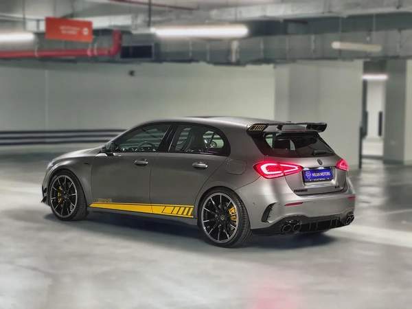 Mercedes A45 S+ 2020, GCC specification, Low Mileage, Special original color, Warranty and Service.