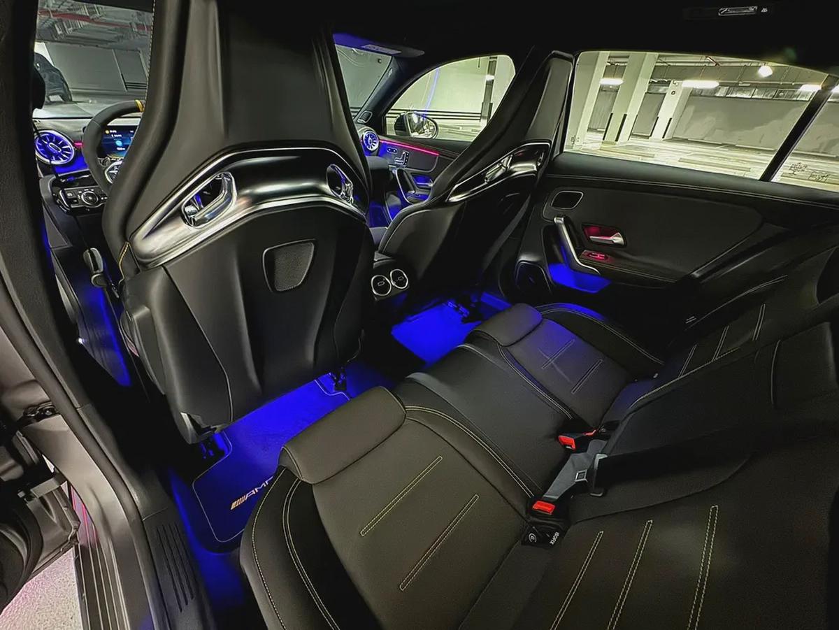 Mercedes A45 S+ 2020, GCC specification, Low Mileage, Special original color, Warranty and Service.-9-9
