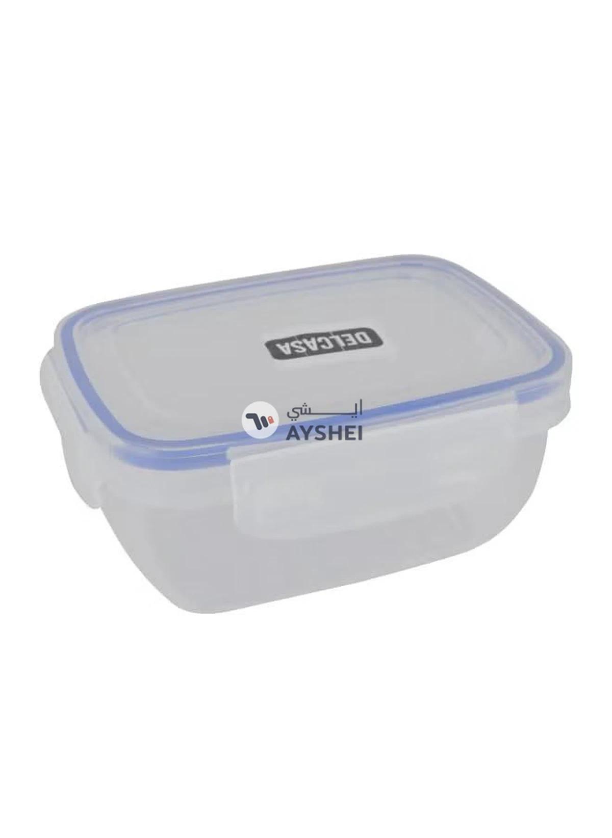DELCASA Cook And Lock Square Storage Container 2400ml DC2569 Oven Electric And Microwave Freezer And Dishwasher Safe-0-0