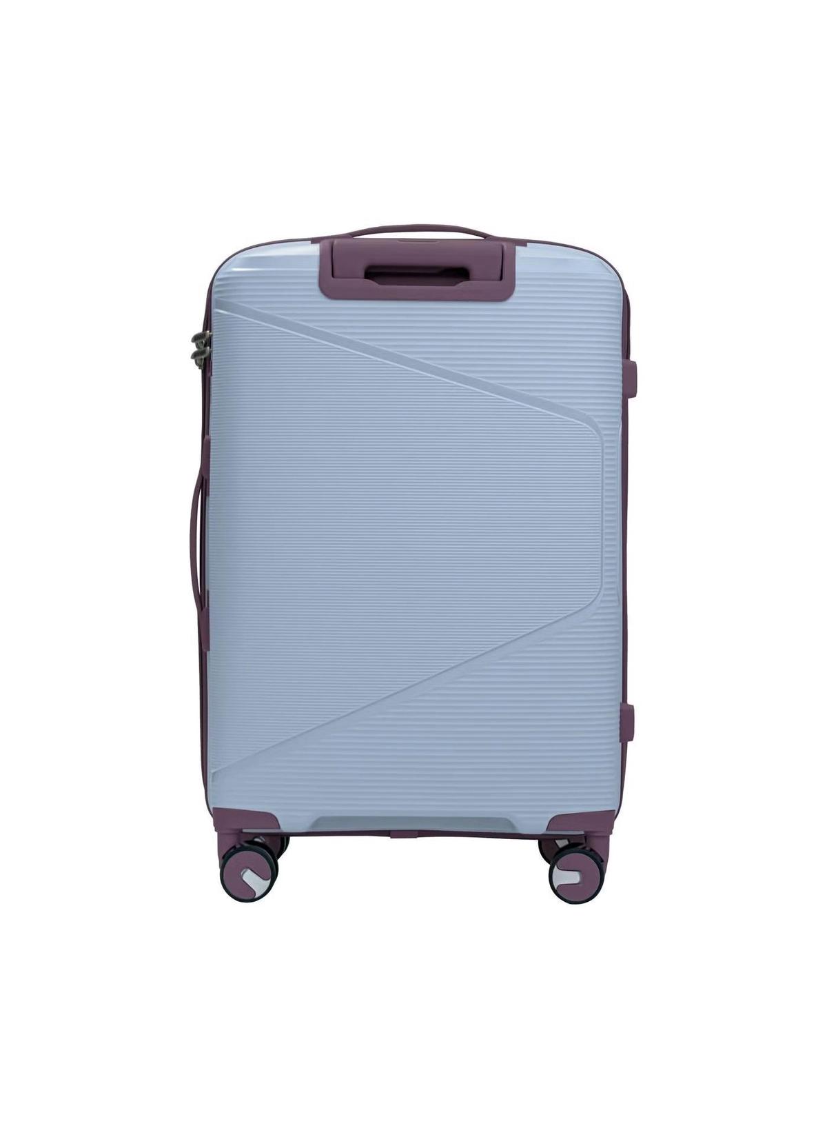 British Tourister 3 Piece Polypropylene Hard side Luggage Set with TSA Lock | Lightweight Spinner Suitcases with 360° Wheels | Durable Trolley Bags for Secure Travel (Small, Medium, Large) - Grey Blue-4-4