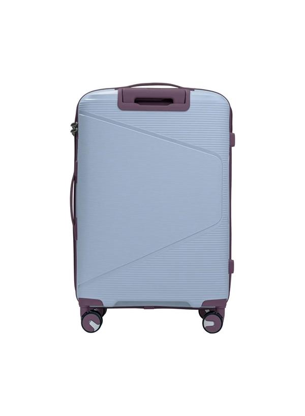 British Tourister 3 Piece Polypropylene Hard side Luggage Set with TSA Lock | Lightweight Spinner Suitcases with 360° Wheels | Durable Trolley Bags for Secure Travel (Small, Medium, Large) - Grey Blue