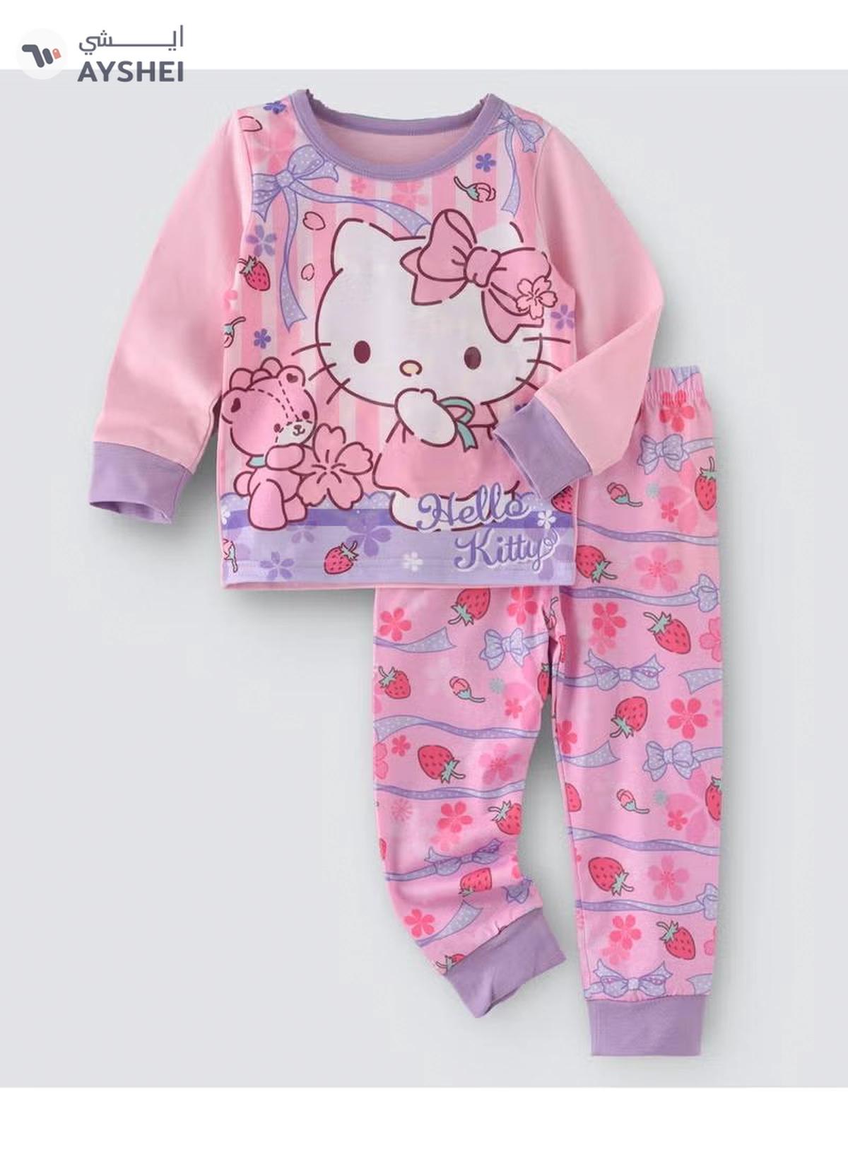 Babyqlo Cute Princesses Printed Glow In The Dark Pyjama Set Multicolour-0-0