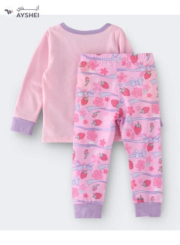 Babyqlo Cute Princesses Printed Glow In The Dark Pyjama Set Multicolour
