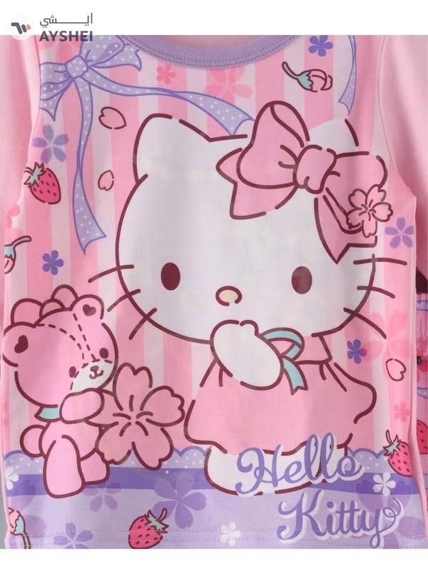 Babyqlo Cute Princesses Printed Glow In The Dark Pyjama Set Multicolour
