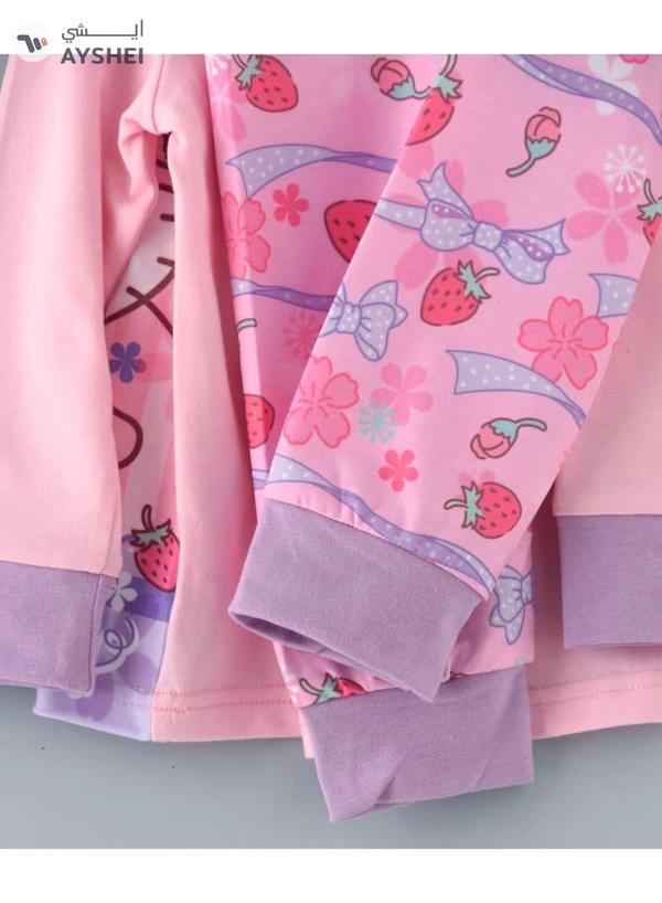Babyqlo Cute Princesses Printed Glow In The Dark Pyjama Set Multicolour