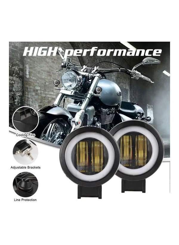 Generic 20W Fog Light 6000K 12-30V DC 8000LM Waterproof Square LED