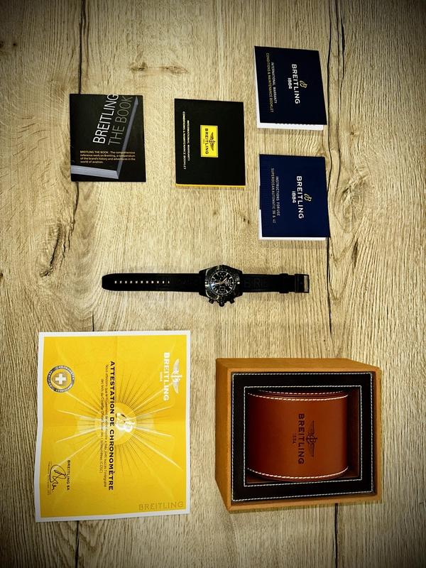 Breitling Chronomat 44 Blacksteel FULL SET - GOOD CONDITION/TOP ZUSTAND