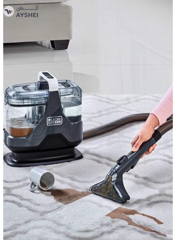BLACK+DECKER Powerful Multisurface Spot Cleaner Carpet, Sofa, Upholstery, Stairs, and Car Interior Stain Remover with Dual Tank System 2.4 L 600 W BHSC600C-B5 Black