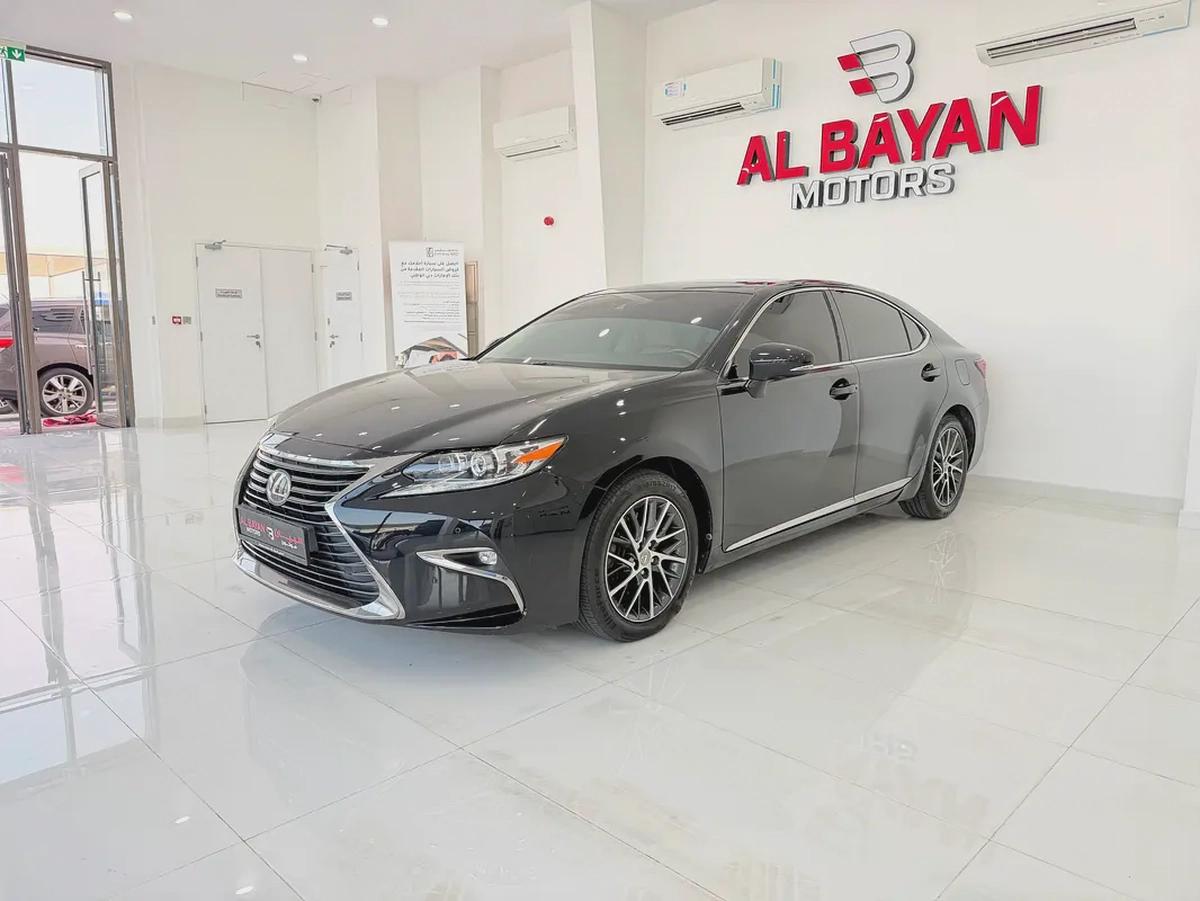 لكزس ES350 فل اوبشن دبه كهربا اسود / بيج خليجي 2017 Lexus ES 350 - GCC Specs-1-1