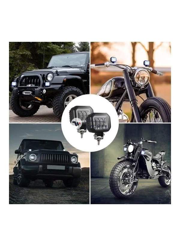 Generic 30W Fog Light 6000K 12-30V DC 8000LM Waterproof Square