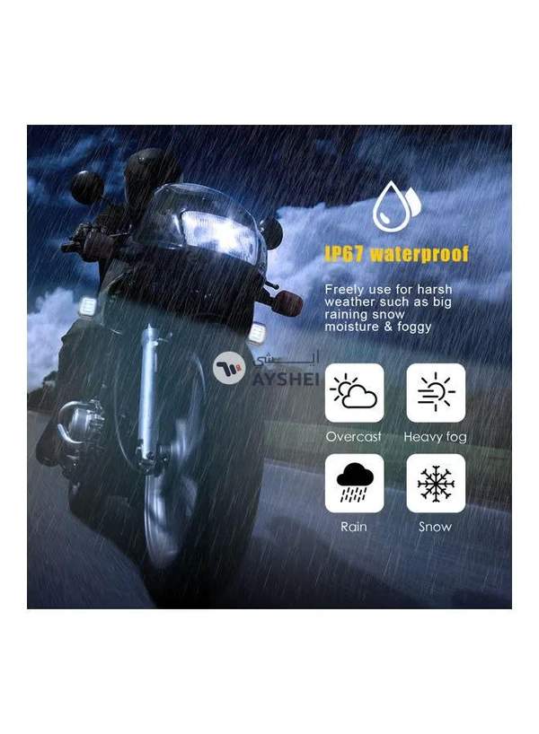 Generic 30W Fog Light 6000K 12-30V DC 8000LM Waterproof Square