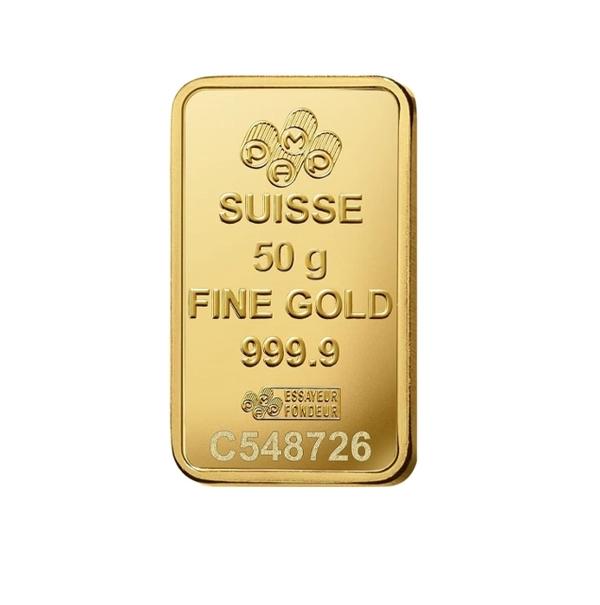 PAMP Swiss Made 24K(999.9) Pamp 50g Gold Bar