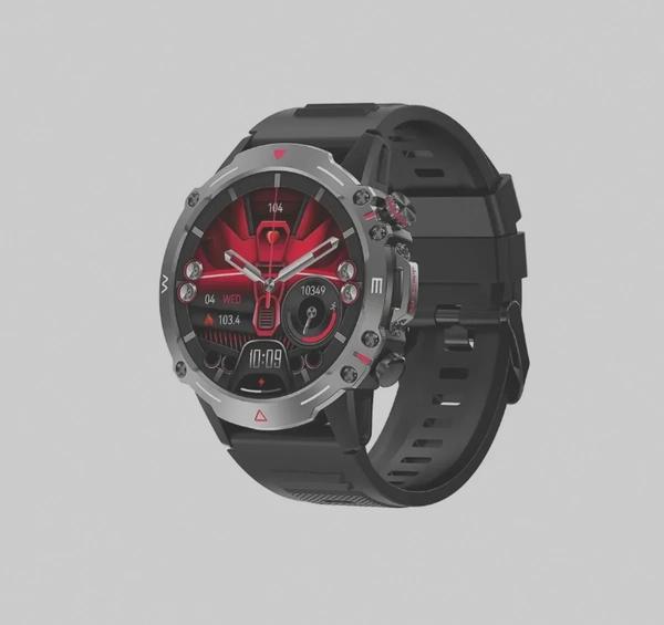 ARMFIT Hulk Smartwatch For Men, AMOLED Always On Display Bluetooth Calling Waterproof Fitness Watches Compatible With Android iOS Black