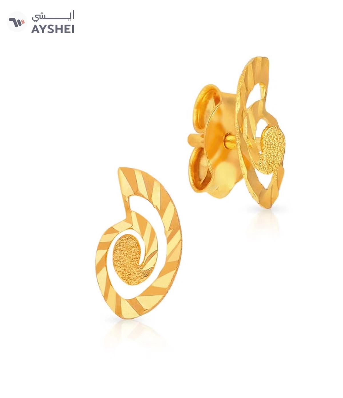 22KT 916 Gold Studs Earrings for Women AIER123-0-portrait