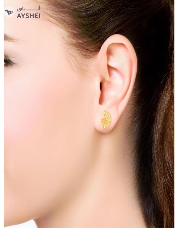 22KT 916 Gold Studs Earrings for Women AIER123