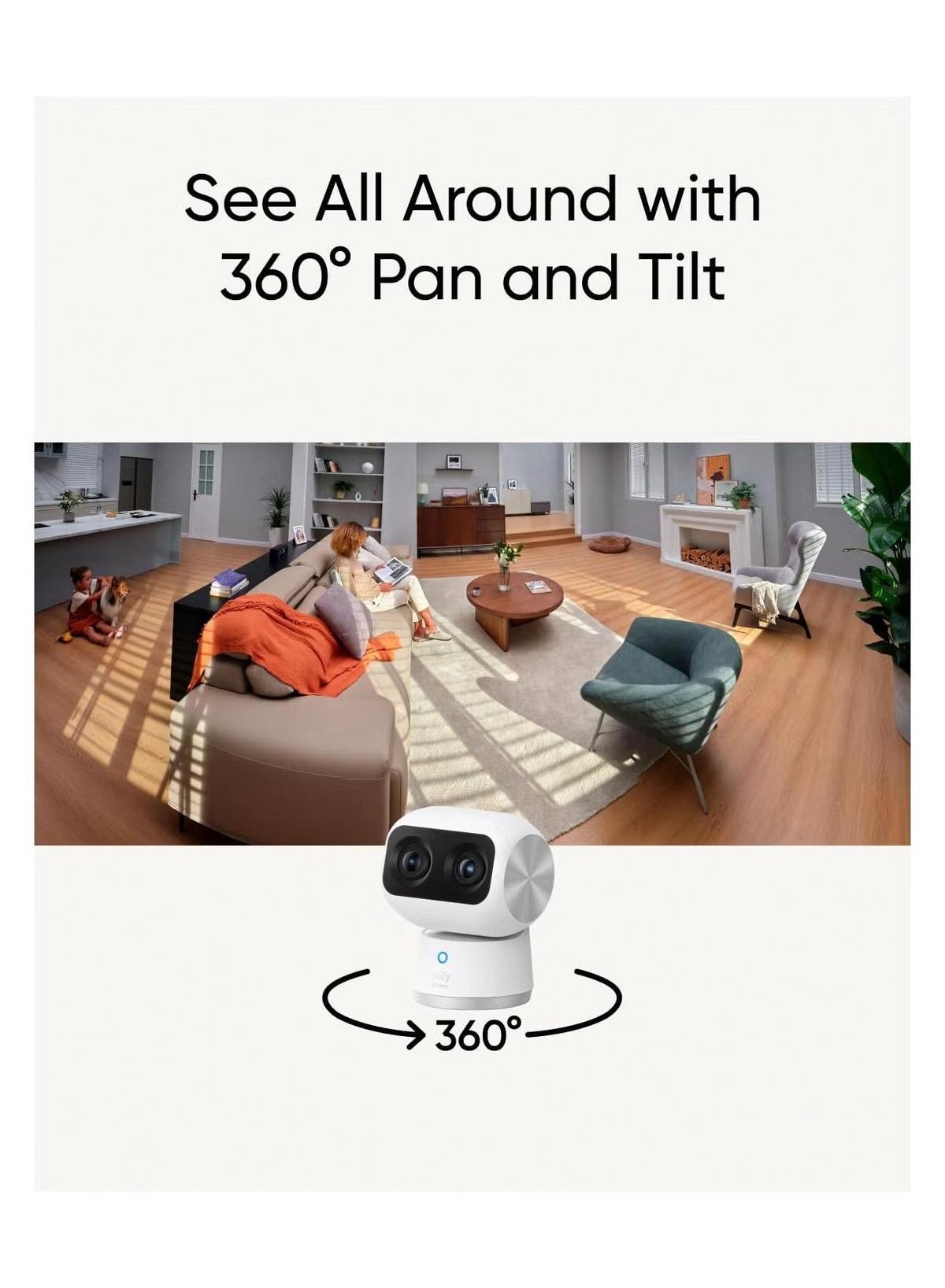 eufy Security Indoor Cam S350, Dual Cameras, 4K UHD Resolution Security Camera -5-5