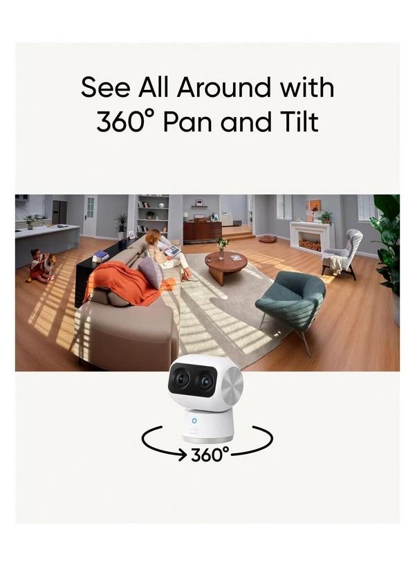 eufy Security Indoor Cam S350, Dual Cameras, 4K UHD Resolution Security Camera