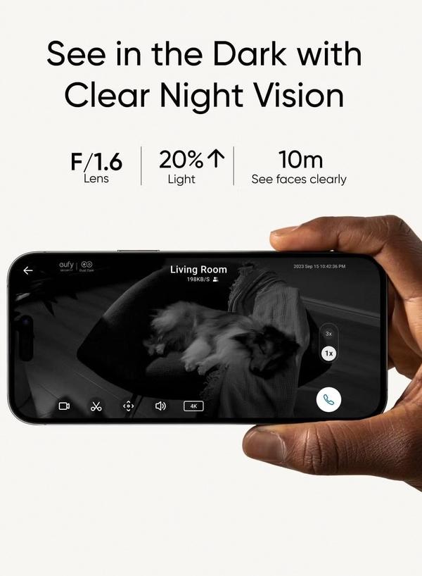 eufy Security Indoor Cam S350, Dual Cameras, 4K UHD Resolution Security Camera