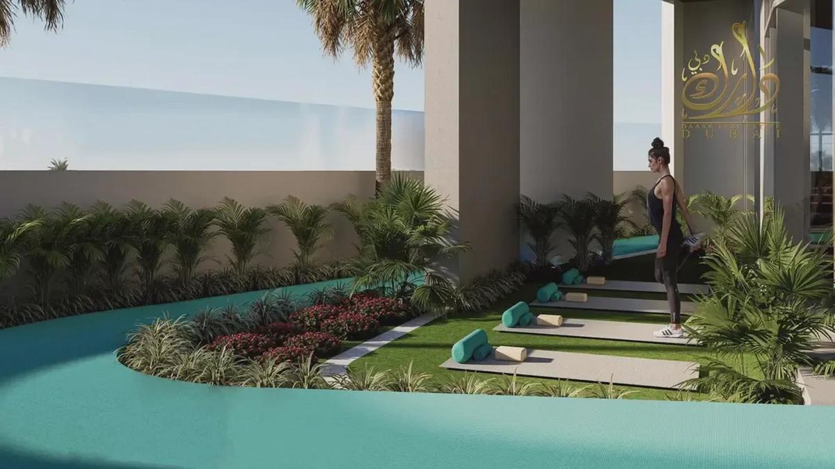 Furnished Studio | Reef 998 Dubai Land | Pool & Park Views-11-11