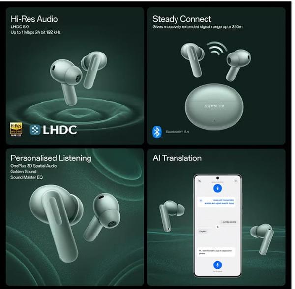 OnePlus Buds 4 TWS Earbuds with Upto 55dB Real-time ANC