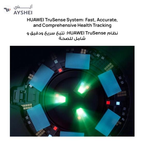 Huawei Watch GT 5 46mm Smartwatch, up to 14 Days Battery Life, All-new Running and Cycling Experience, Sharp-Edged Design Watch, Health Tracking, Compatible with iOS and Android - Fluoroelastomer Strap Black