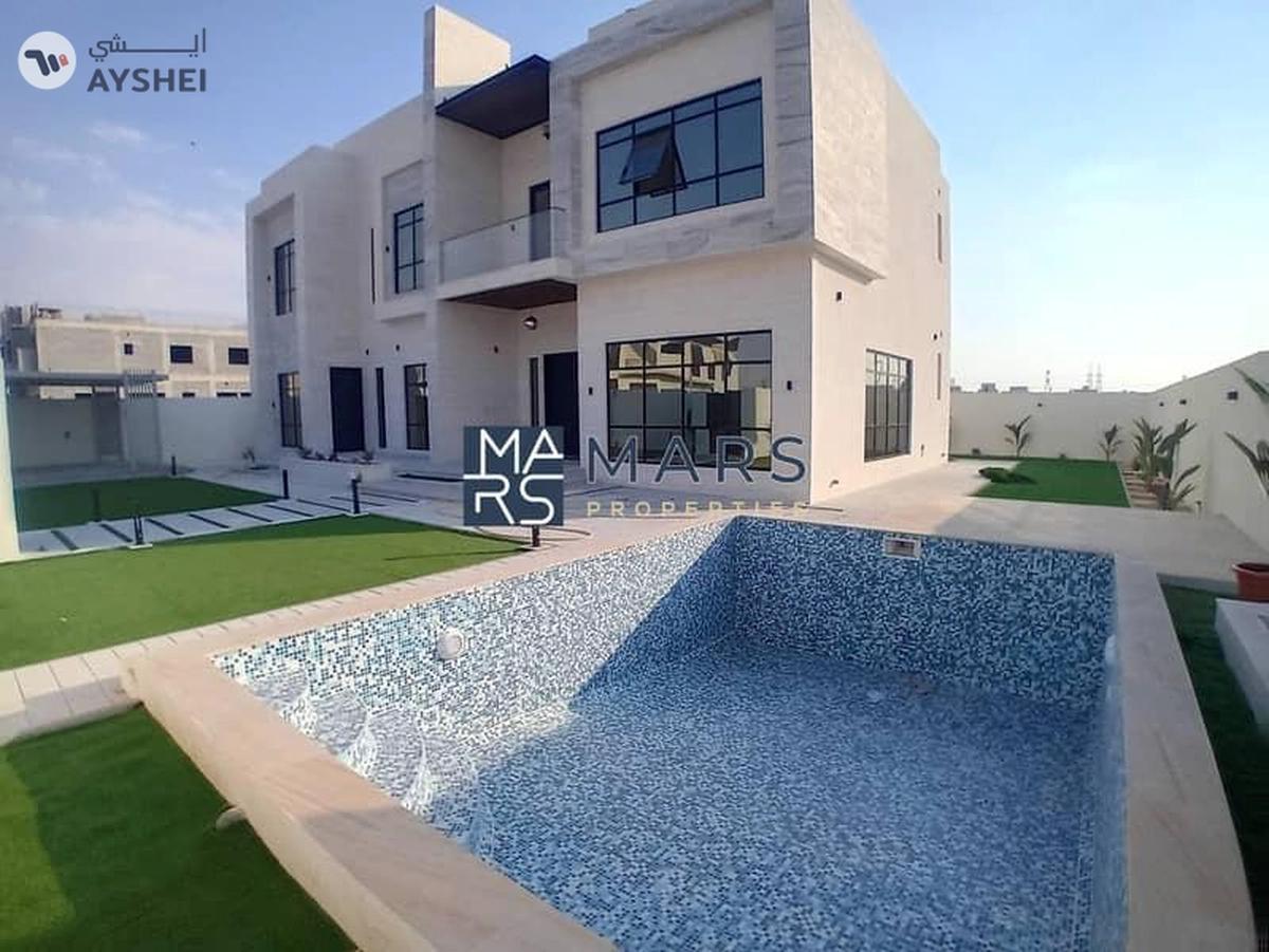 what amazing VILLA | Lavish luxury | high quality | prime location in Sharjah | pool-0-landscape