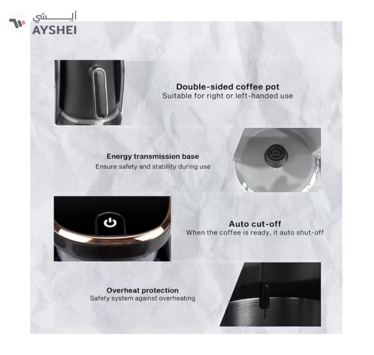 SONASHI Turkish Coffee Maker Up To 4 Cups Turkish Coffee Machine-5-5