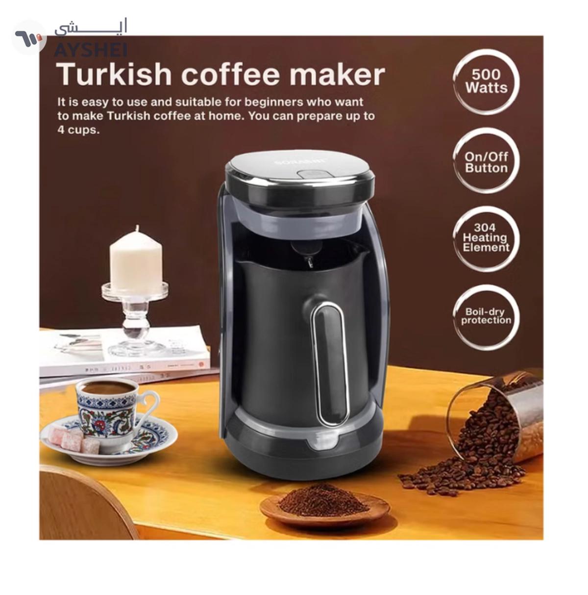 SONASHI Turkish Coffee Maker Up To 4 Cups Turkish Coffee Machine-4-4
