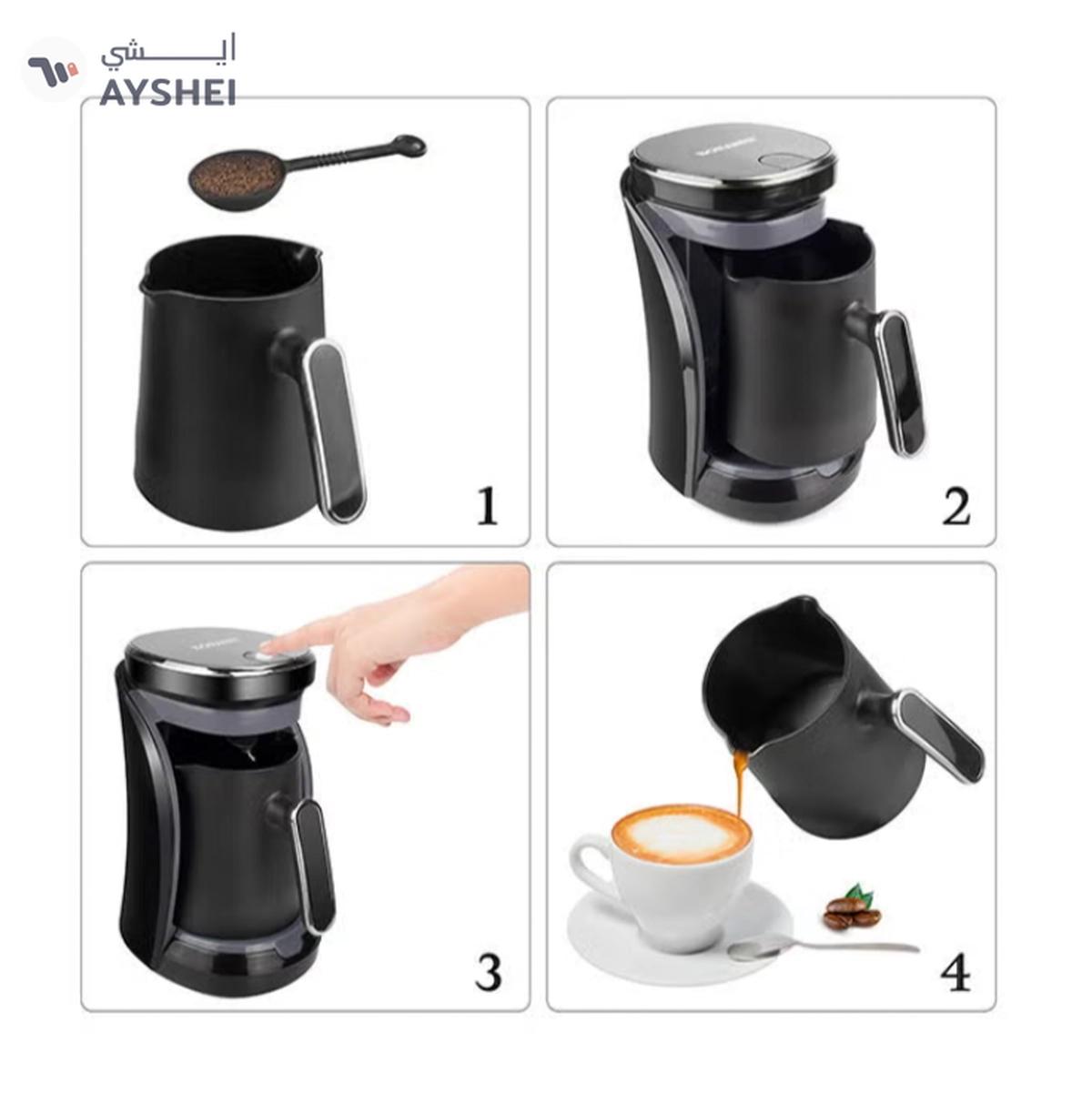 SONASHI Turkish Coffee Maker Up To 4 Cups Turkish Coffee Machine-8-8