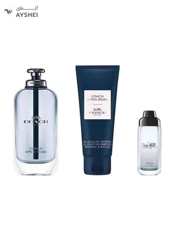 COACH Open Road For Men Set Edt 100Ml + Edt 15Ml + All-Over Shower Gel 100Ml