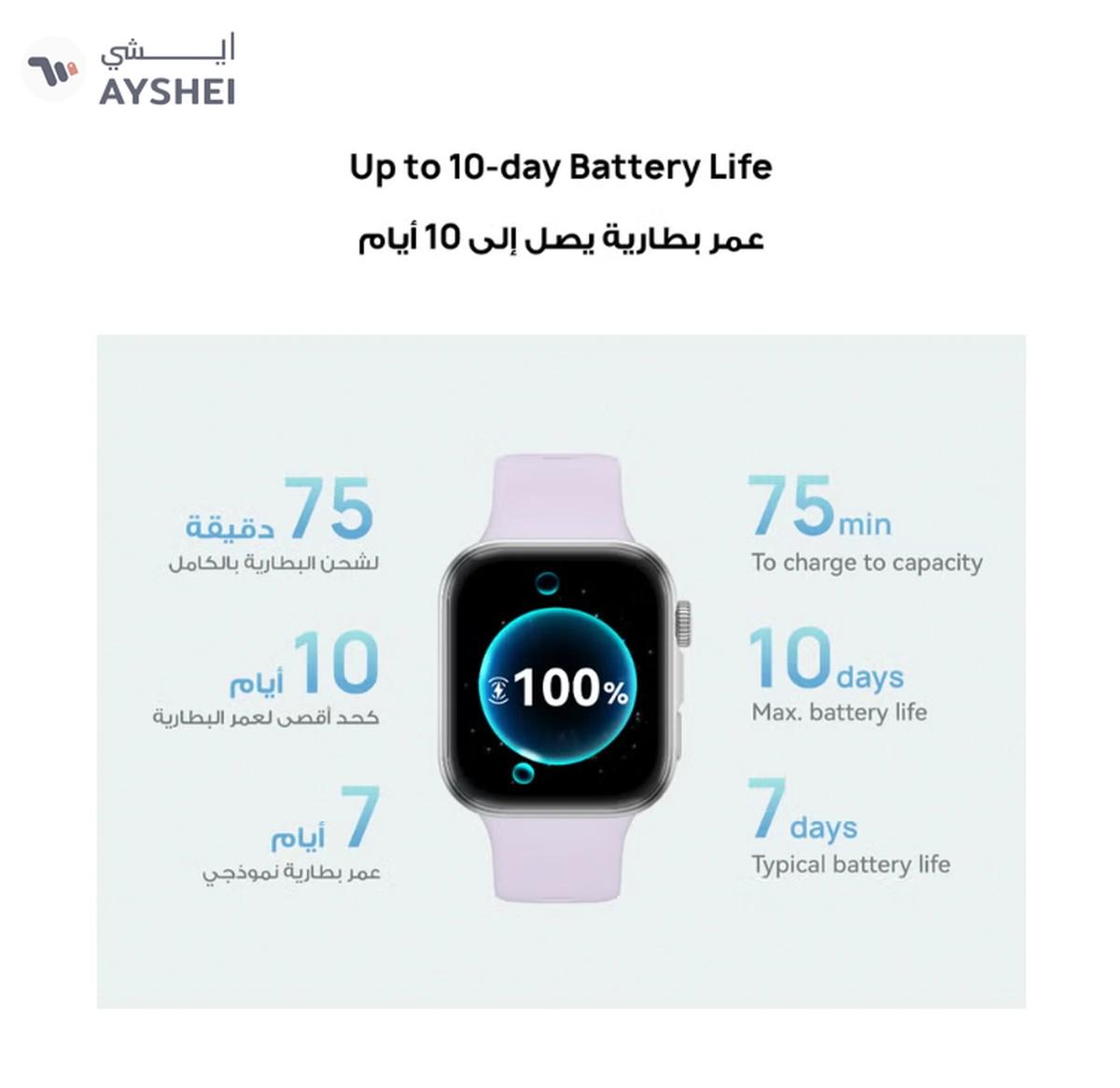 HUAWEI Watch FIT4 Smart Watch, 1.82” Display, 100+ Sports modes, Fitness and Sleep Tracker, Heart Rate Monitor, Emotional Wellbeing Assistant, up to 10-Day Battery Life, iOS & Android White-1-1