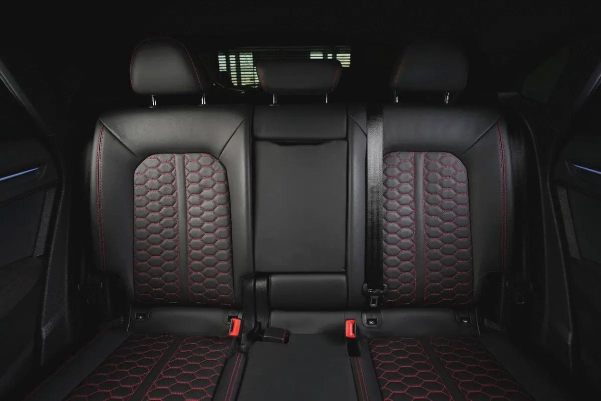 Audi RSQ3 Sportback-Premium Leather Interior-Red Interior Inserts-Honeycomb Stitching-16-16
