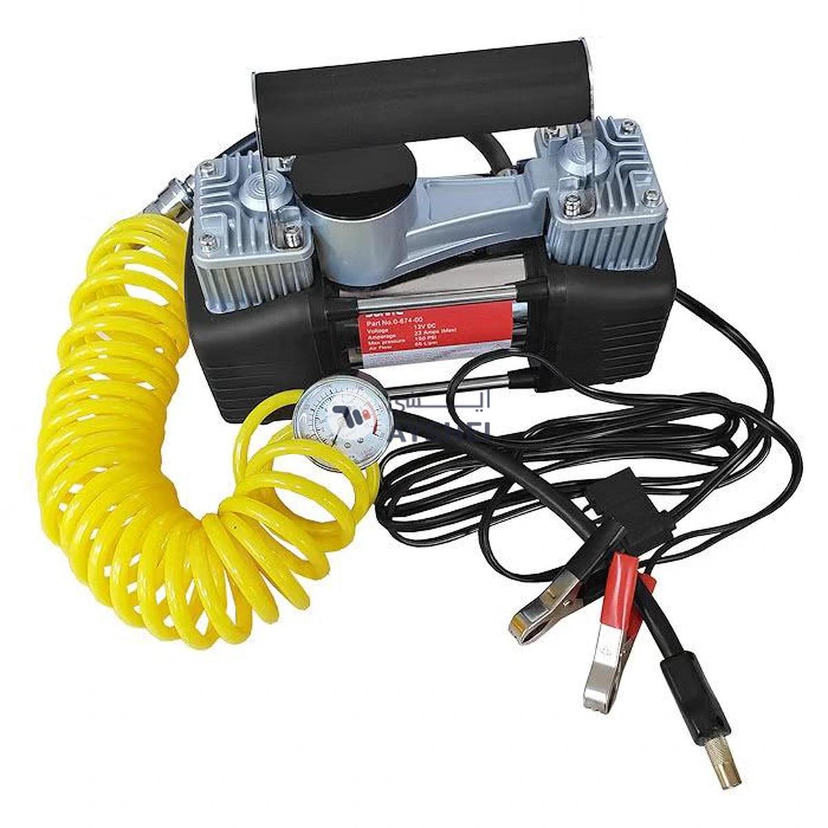 Generic Dual Cylinder Car Tyre Inflator Air Compressor Pump-0-0