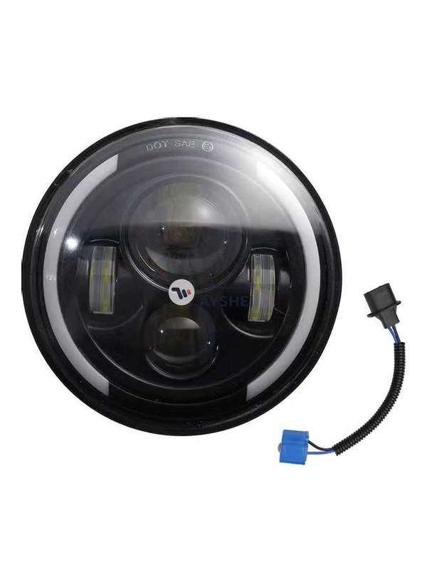 Generic 7-Inch Round Shaped LED Front Headlight For Jeep Wrangler JK LJ