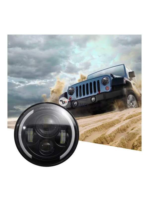 Generic 7-Inch Round Shaped LED Front Headlight For Jeep Wrangler JK LJ