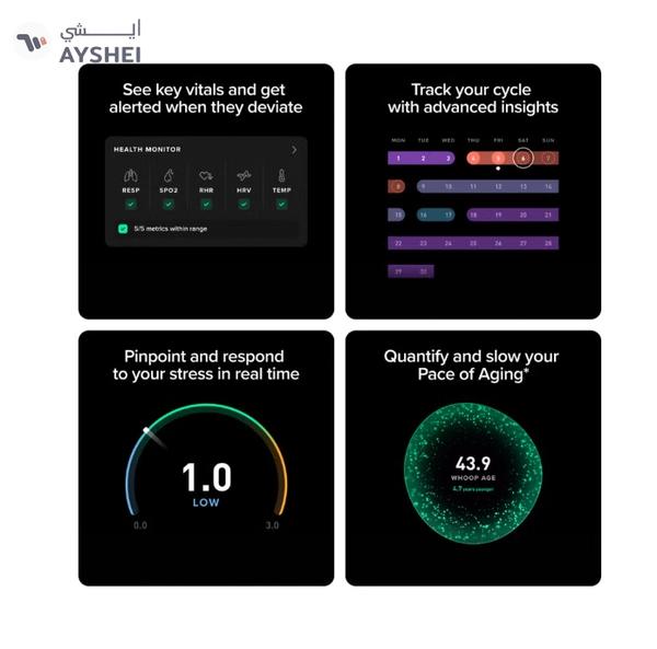 Whoop Peak – 12-Month Membership – 5.0 Health and Fitness Wearable