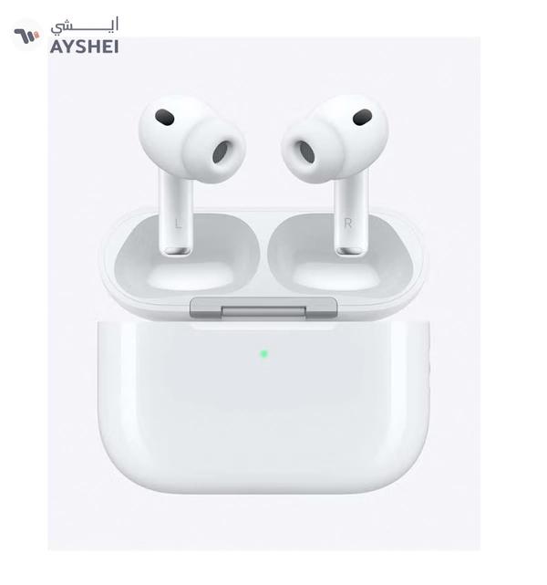 Apple AirPods Pro 3 Wireless Earbuds, Bluetooth Headphones, Active Noise Cancellation, Hearing Test, Hearing Aid,Hearing Protection features, Heart rate sensing during workouts, Live Translation, High-Fidelity Sound, H2 Chip, USB-C Charging - White
