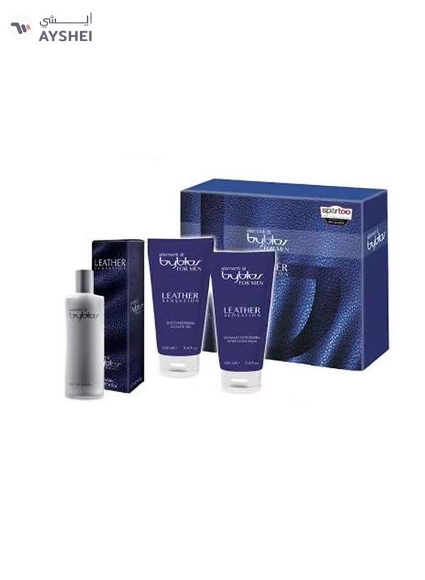Byblos Element Di Byblos Leather Sensation Men Edt 120Ml + 100Ml Sg + 100Ml After Shave Balm Set
