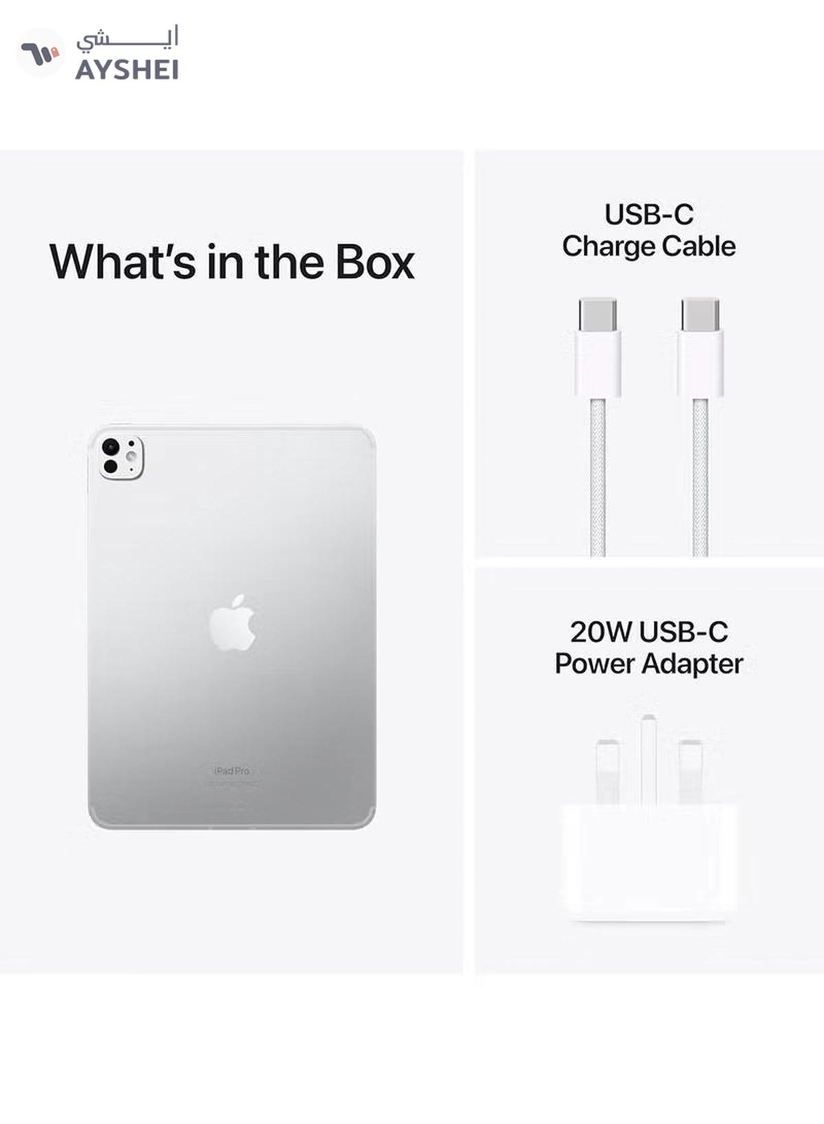 Apple iPad Pro - 2025 (8th Generation) M5 13-inch, 256GB, WiFi, Silver with Standard Glass - International Version-4-4