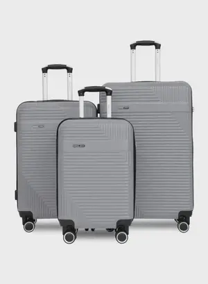 PARAJOHN ABS Material 3-Piece Hardsided Luggage Set