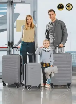 PARAJOHN ABS Material 3-Piece Hardsided Luggage Set