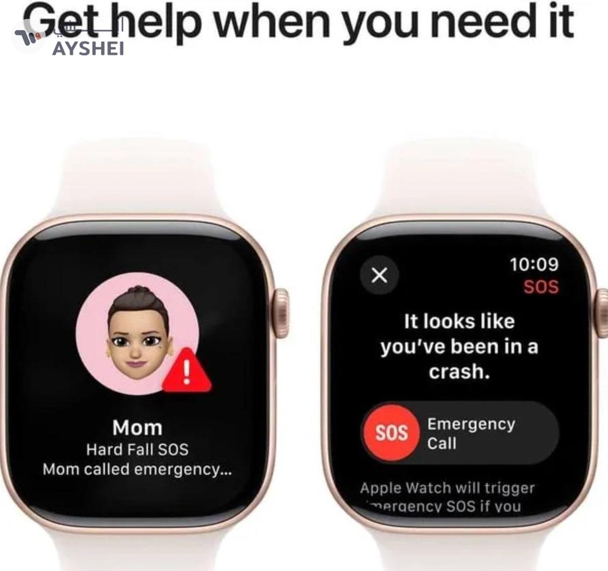 Apple Watch Series 10 GPS + Cellular 42mm Rose Gold Aluminium Case With Starlight Sport Band-1-landscape