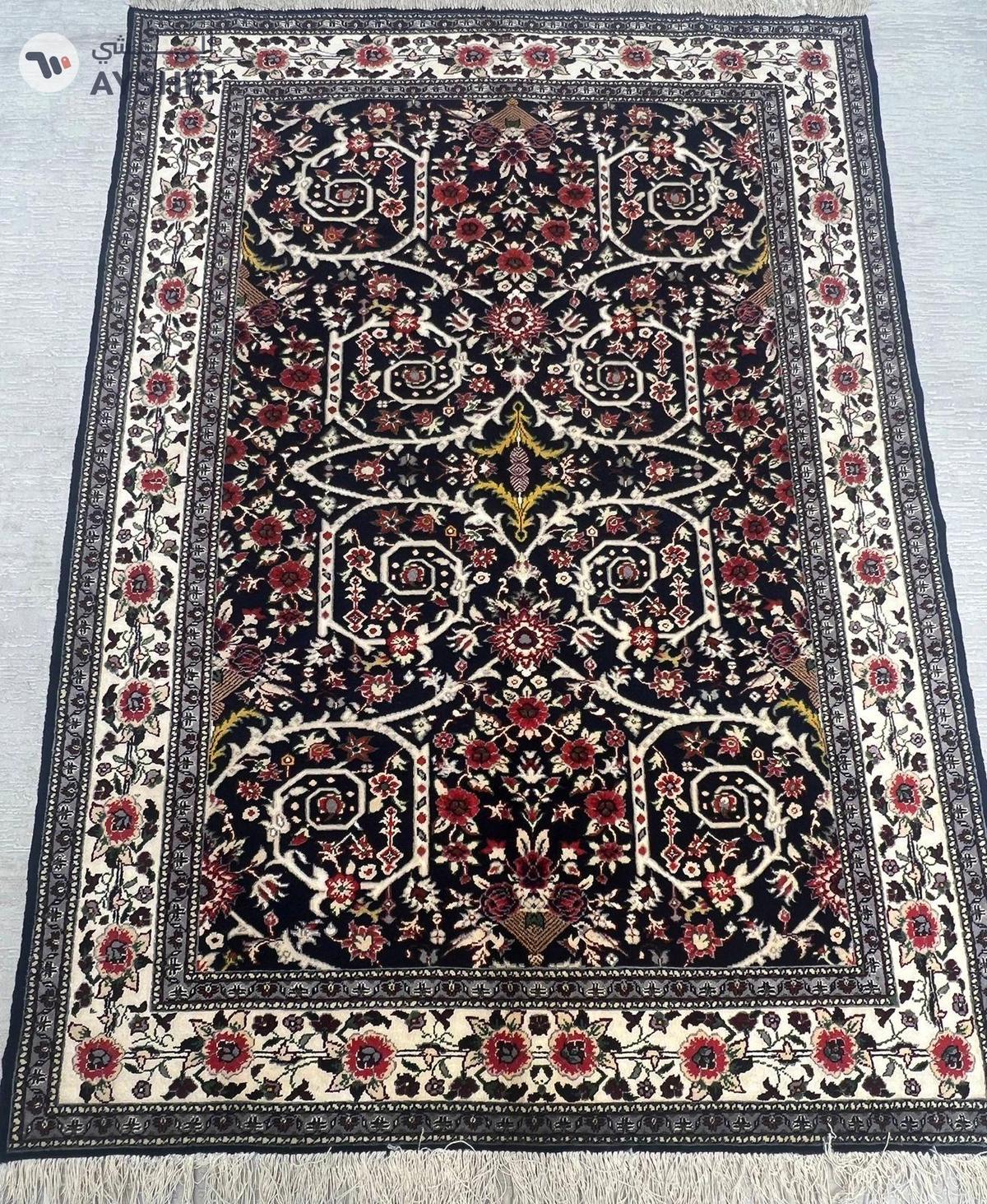 Handmade Silk & Wool Carpet-0-portrait