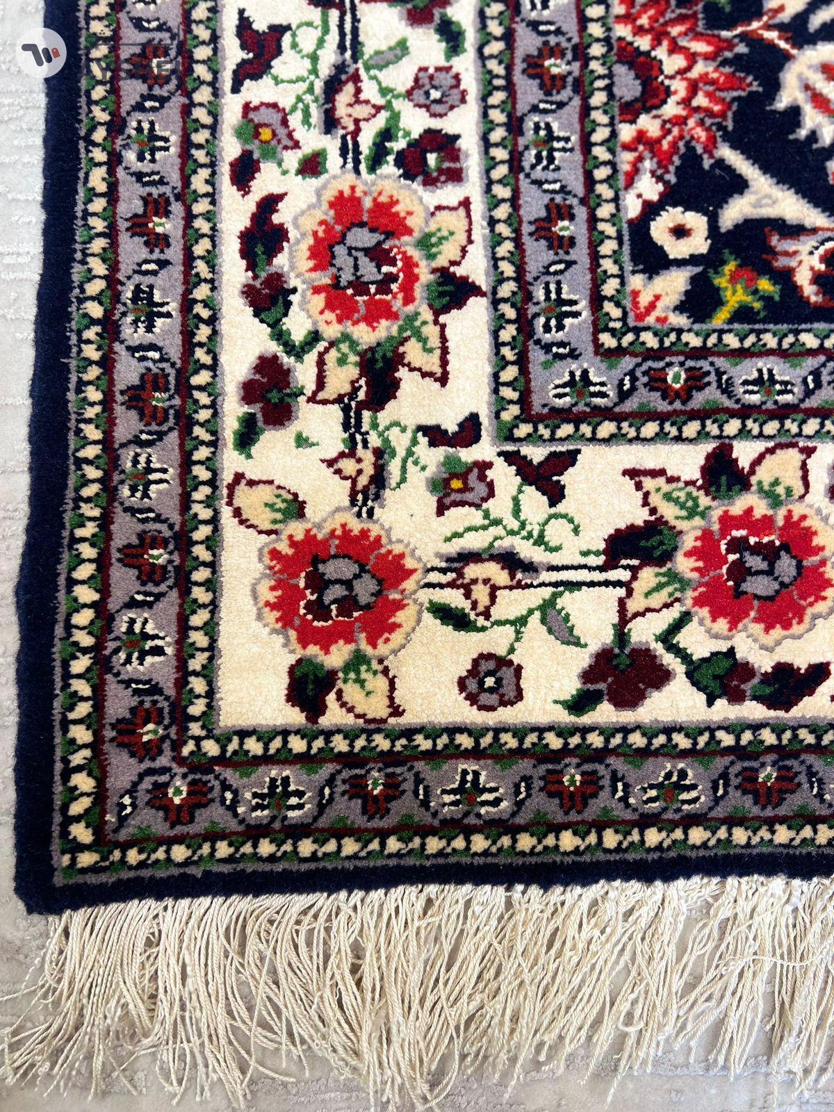 Handmade Silk & Wool Carpet-1-portrait
