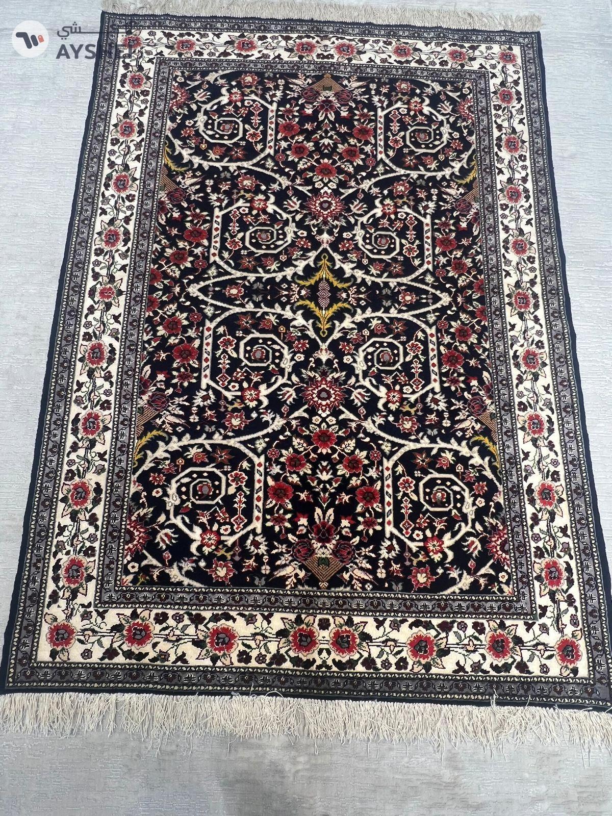 Handmade Silk & Wool Carpet-7-7