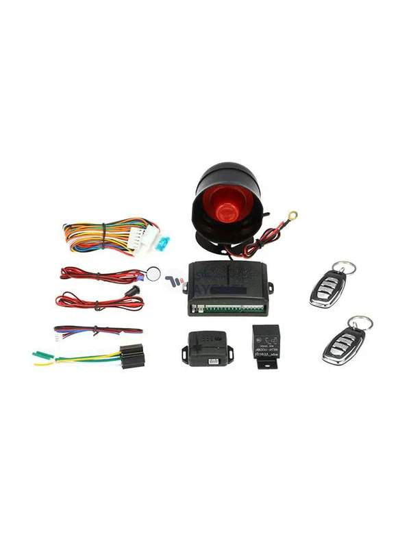 Generic 1-Way Car Vehicle Security System Protection Alarm with Siren 2 Remote