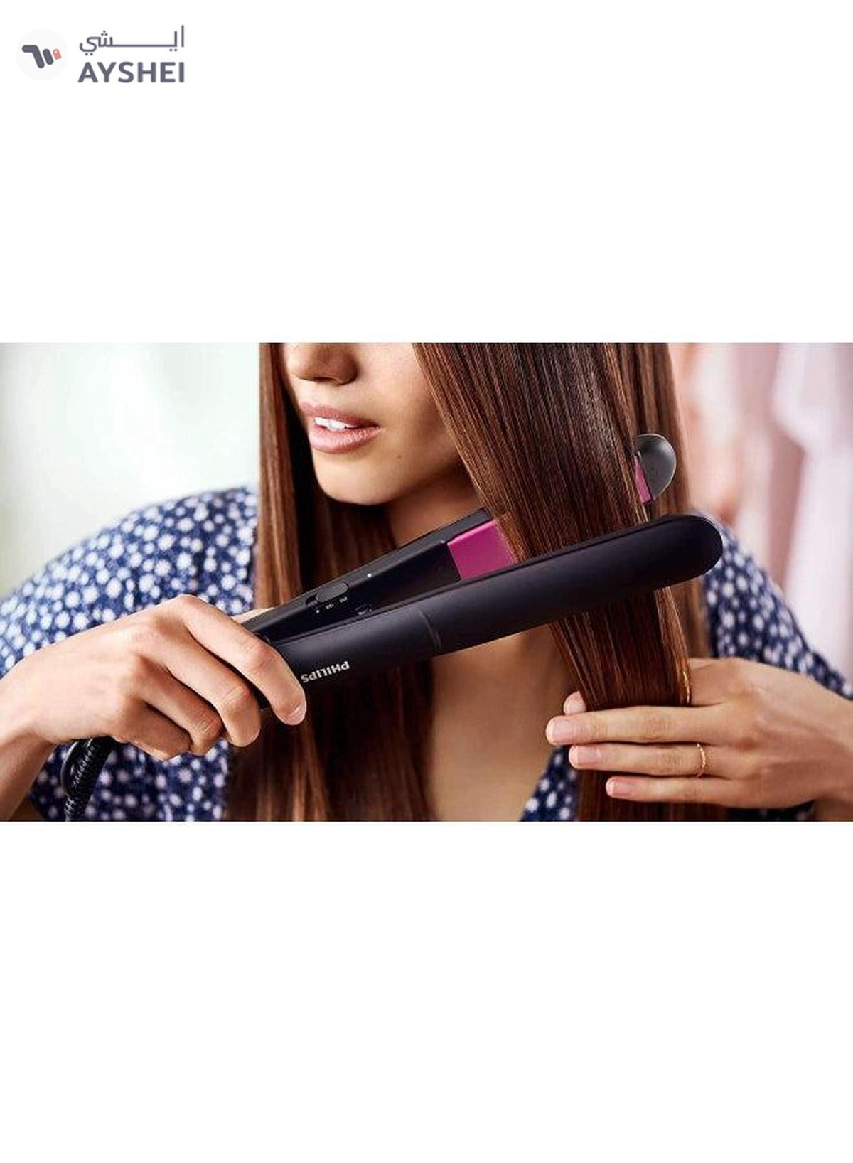 Philips StraightCare Essential Thermo Protect Straightener BHS375 (2) Years Warranty Black/Purple-1-portrait