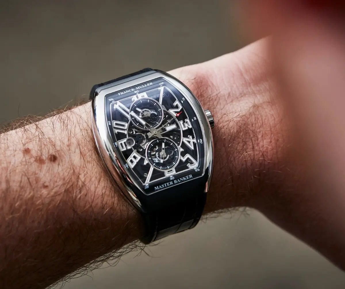Franck Muller Master Banker Skelton 45mm Steel Case with Leather | Condition: New | Year of production 2026 | Original box | Original papers-4-4